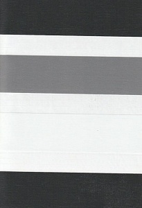 Открытые рулонные шторы день-ночь Салерно, серый 2002 купить в Железнодорожном с доставкой